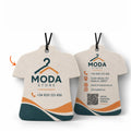 Ambientadores de coche personalizados con forma de camiseta, impresos a doble cara con su logotipo