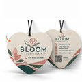 Ambientadores de coche personalizados con forma de corazón, impresos a doble cara con su logotipo