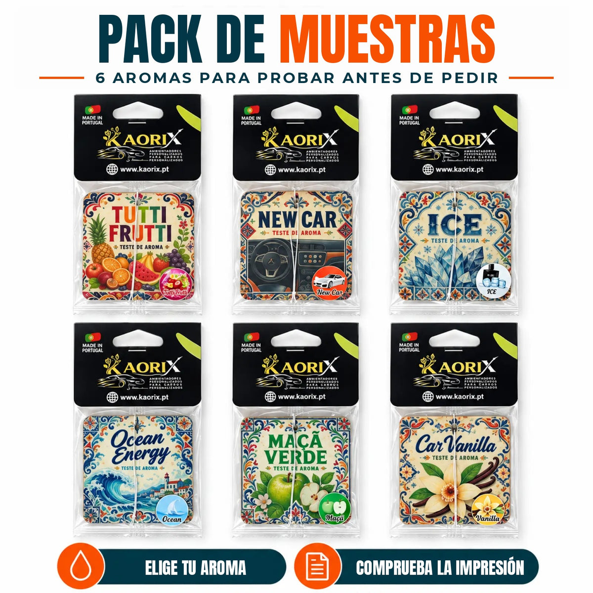 Pack de muestras · 6 aromas